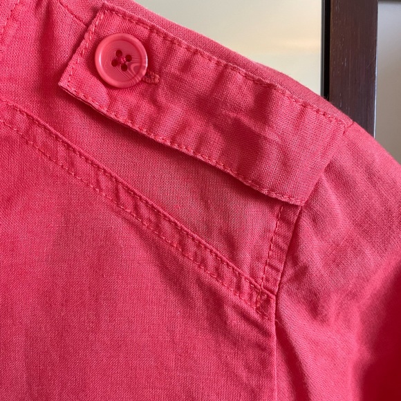 Lily Moss orange jacket with epaulets and two front pockets. - Picture 5 of 6